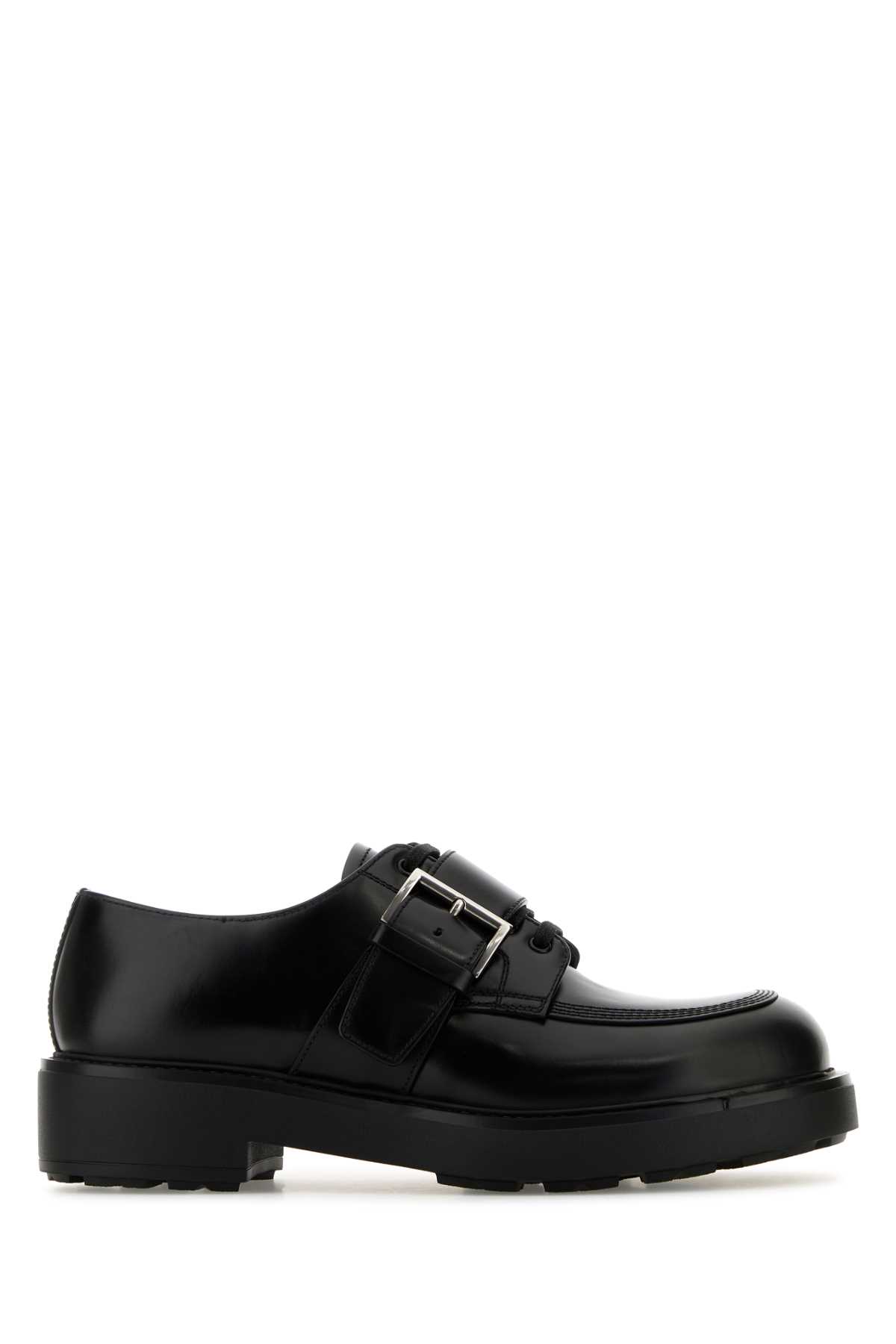 Black leather lace-up shoes 2EG457FG000055F0002 (Prada / レースアップ ) | Prada (プラダ)