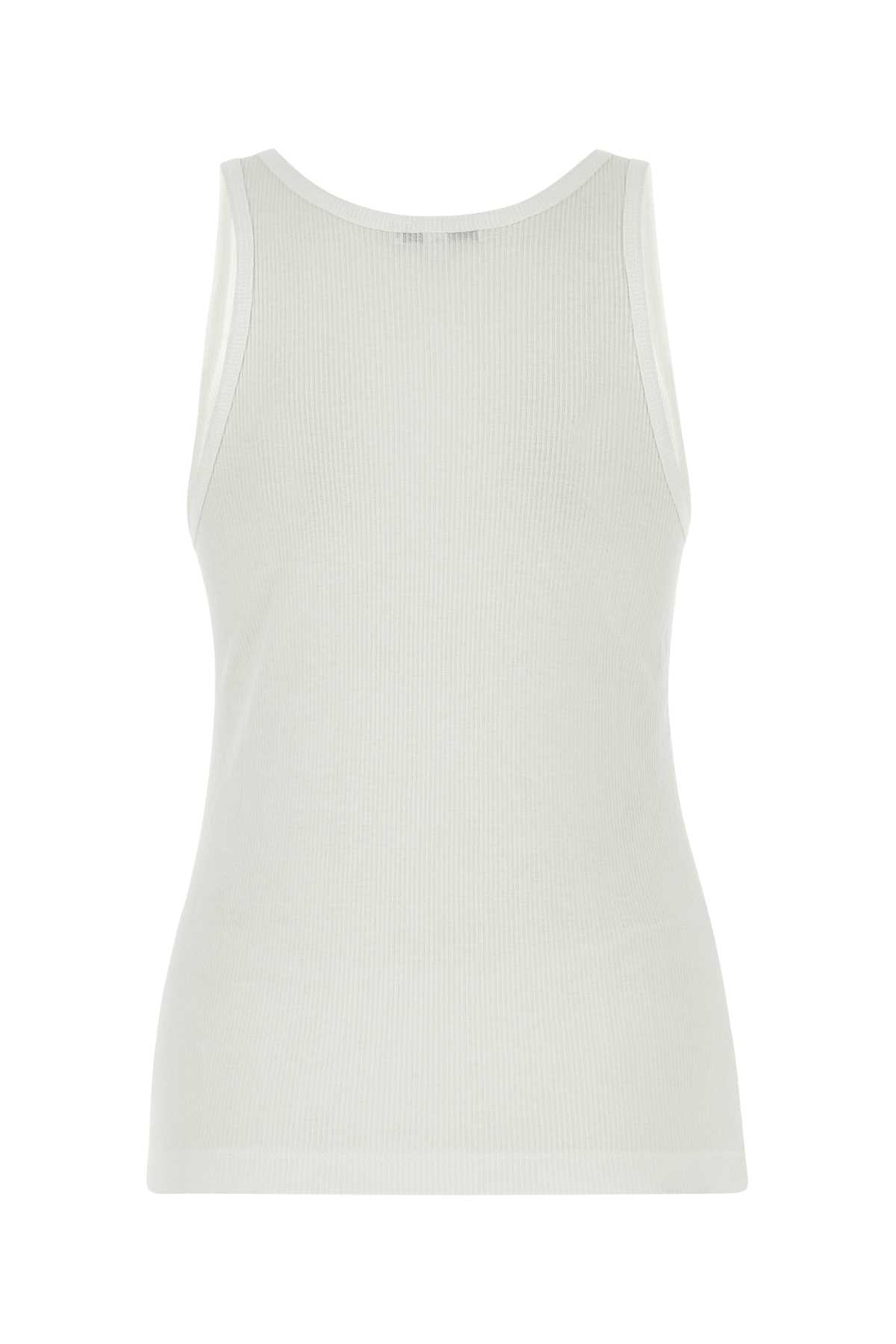 White stretch viscose tank top A7121B1416WHT (AGOLDE / タンクトップ・キャミソール ) | AGOLDE (エーゴールドイー)(1)