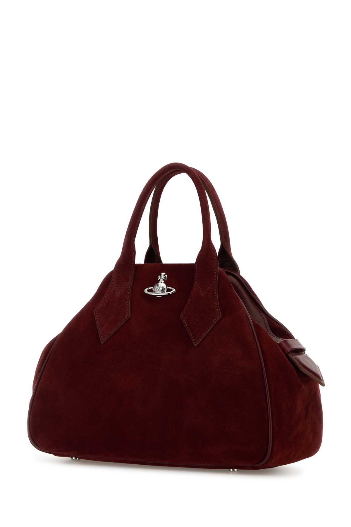 Burgundy suede medium Yasmine handbag 4702000UWL007EI406 (Vivienne Westwood / ハンドバッグ・ショルダーバッグ ) | Vivienne Westwood (ヴィヴィアン・ウェストウッド)(1)