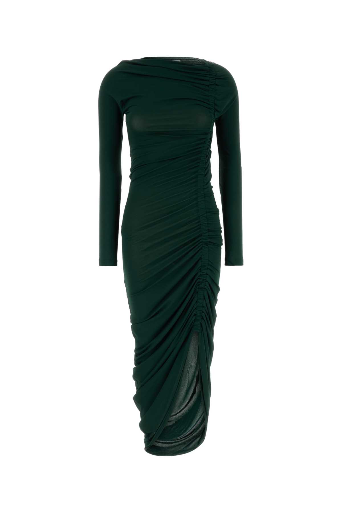 Bottle green stretch jersey dress 13H142785370MOSS (FERRAGAMO / ワンピース・ドレス・オールインワン ) | FERRAGAMO (フェラガモ)