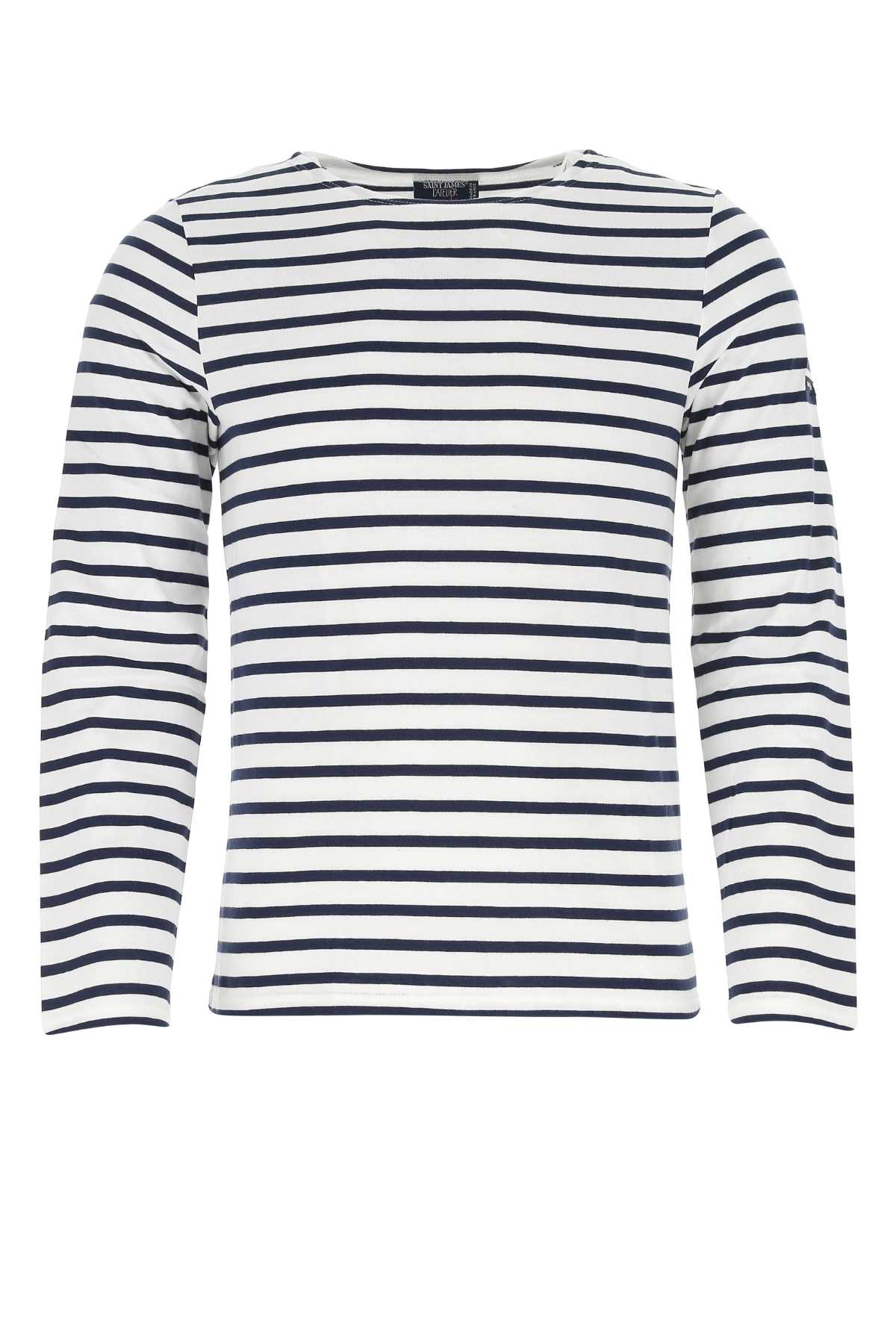 Embroidered cotton Minquiers Modern t-shirt 9858NEIGEMARINE (SAINT JAMES / Tシャツ・カットソー ) | SAINT JAMES (セントジェームス)