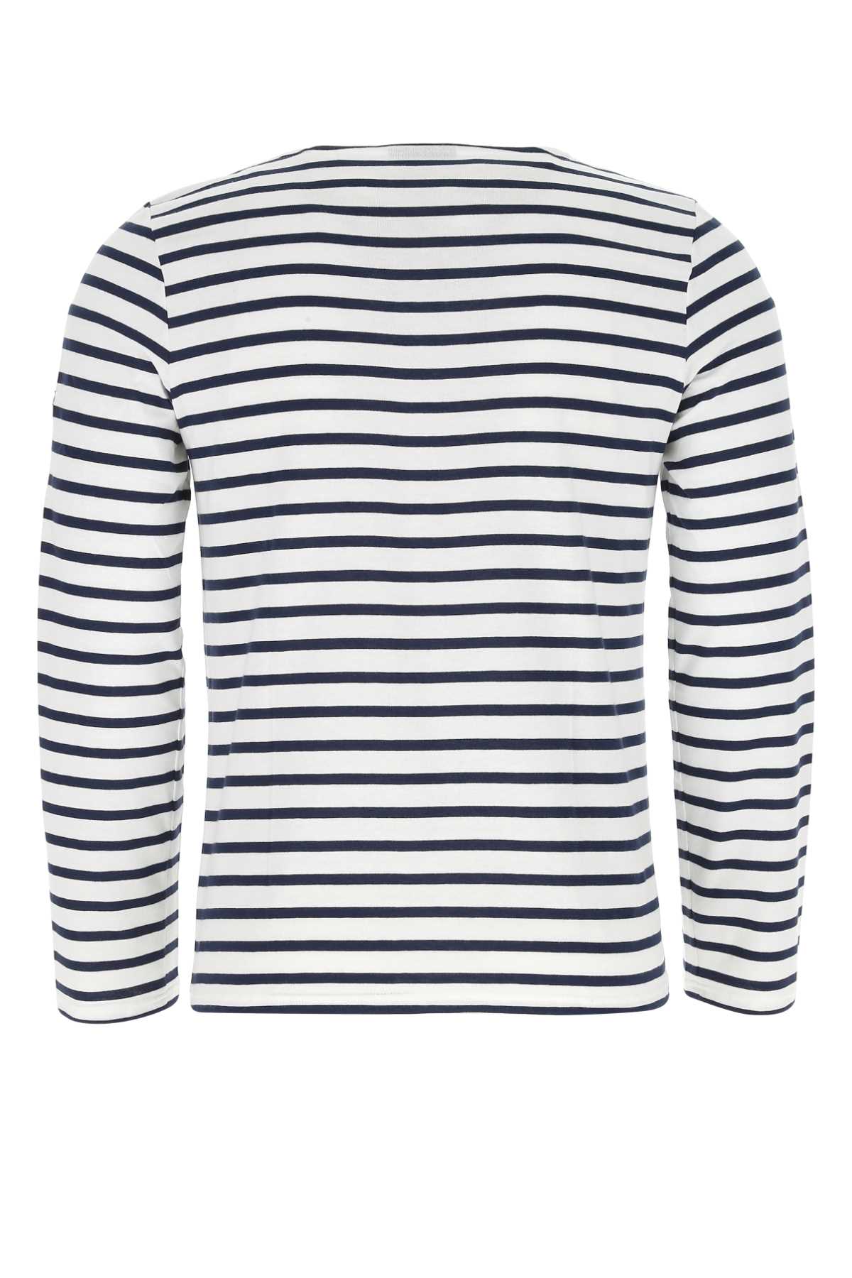 Embroidered cotton Minquiers Modern t-shirt 9858NEIGEMARINE (SAINT JAMES / Tシャツ・カットソー ) | SAINT JAMES (セントジェームス)(1)