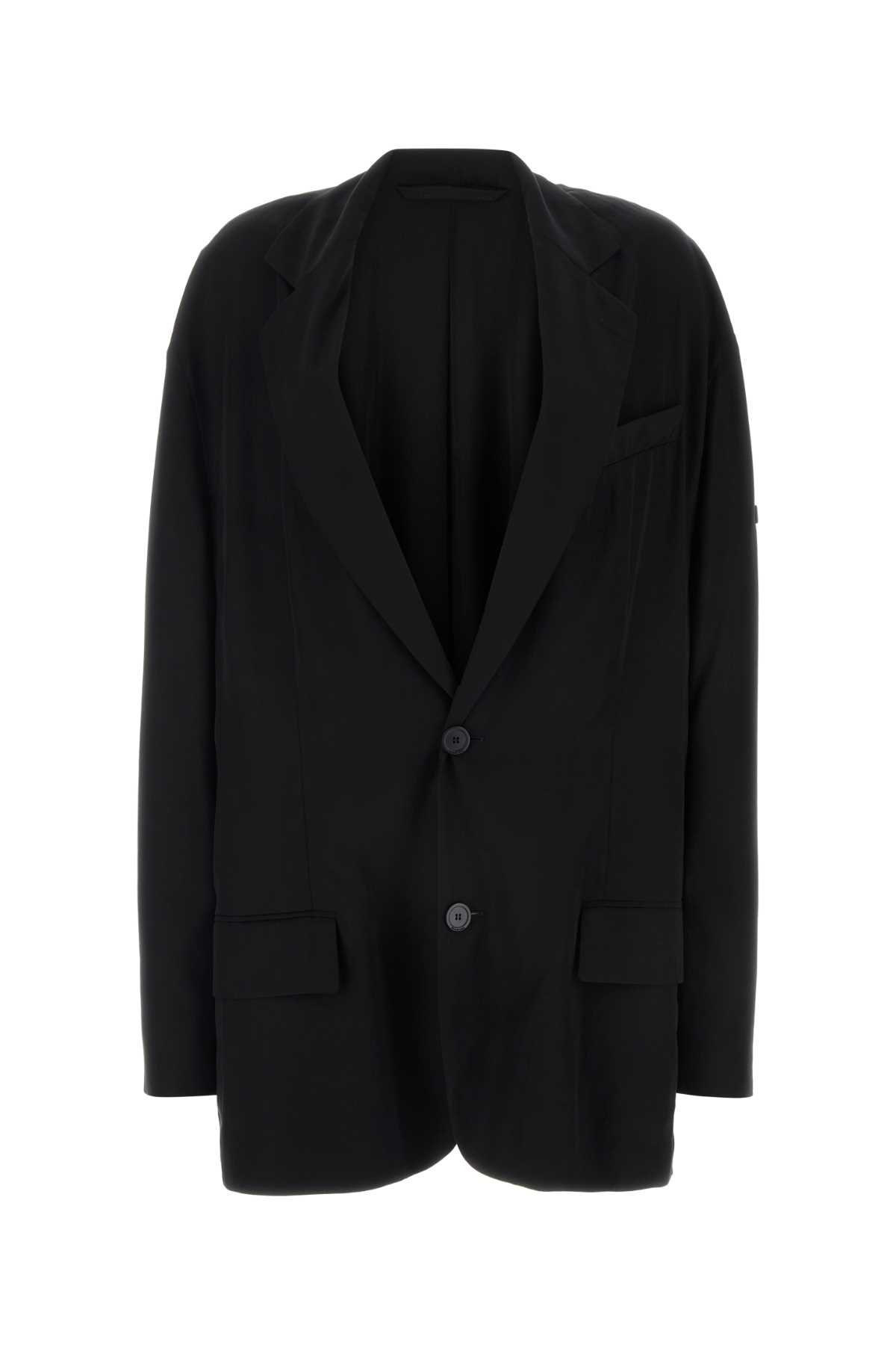 Black jersey oversize blazer 794436TFO021000 (Balenciaga / ブレザー・ジャケット ) | Balenciaga (バレンシアガ)
