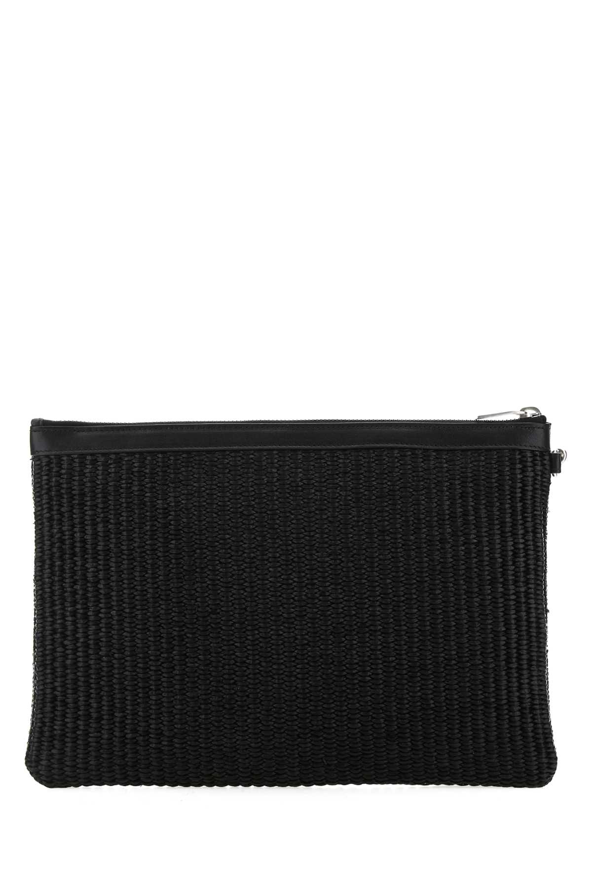 Black raffia clutch 5813692M22E1050 (Saint Laurent / クラッチバッグ・ポーチ ) | Saint Laurent (サンローラン)(2)