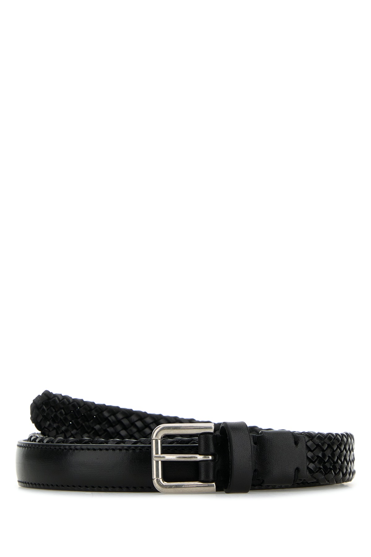 Black leather belt BC4924A9Q228B956 (Dolce & Gabbana / ベルト・サスペンダー ) | Dolce & Gabbana (ドルチェガッバーナ)