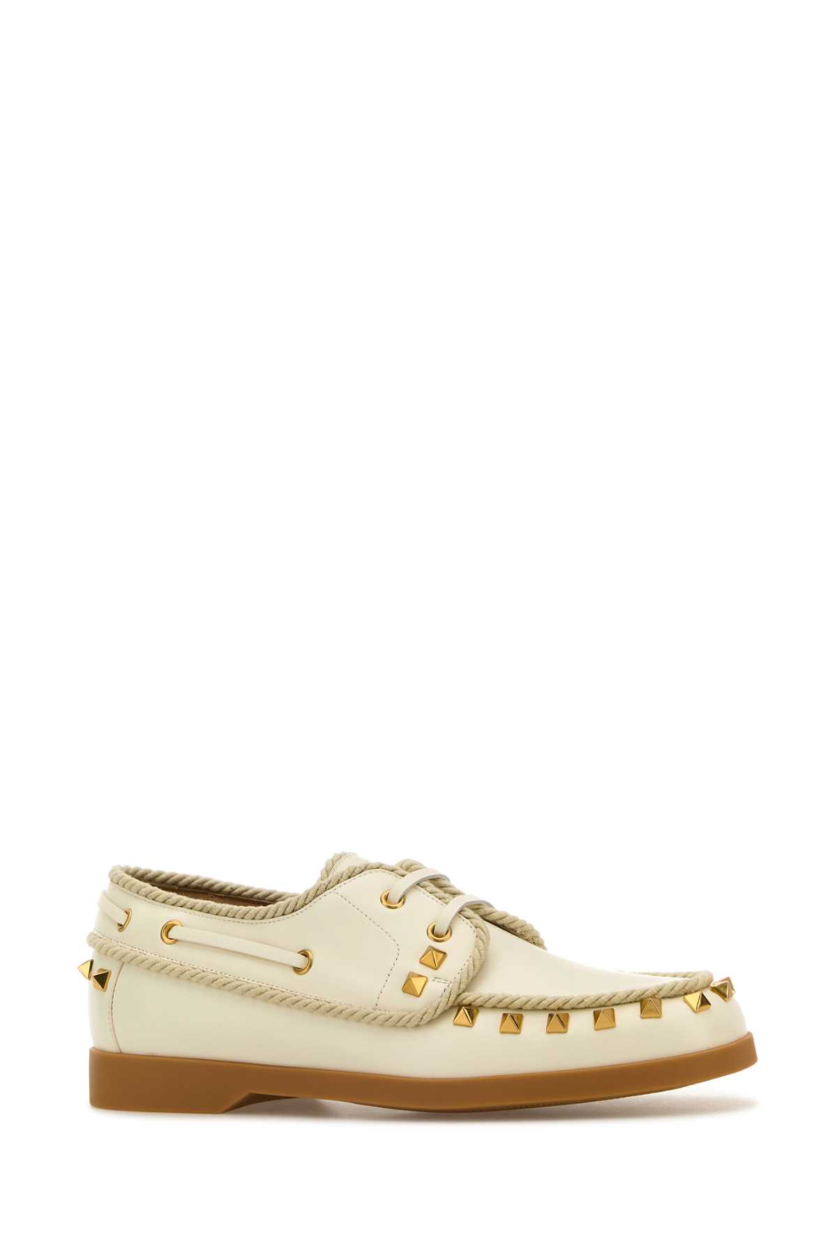 Ivory leather lace-up shoes 6W2S0LR5TKZ098 (Valentino Garavani / ローファー ) | Valentino Garavani (ヴァレンティノ)(1)