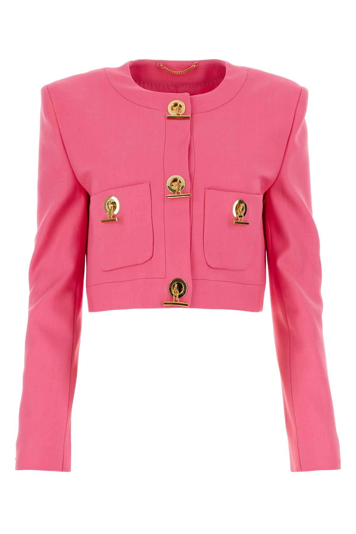 Fuchsia stretch gabardine blazer A050805200208 (MOSCHINO / ブレザー・ジャケット ) | MOSCHINO (モスキーノ)