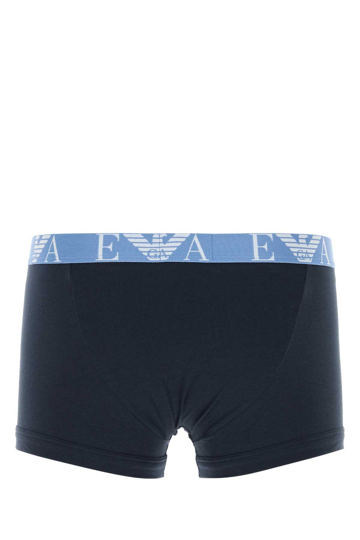 Dark blue stretch cotton boxer set 1113574F71564135 (EMPORIO ARMANI / アンダーウェア ) | EMPORIO ARMANI (エンポリオ アルマーニ)(1)