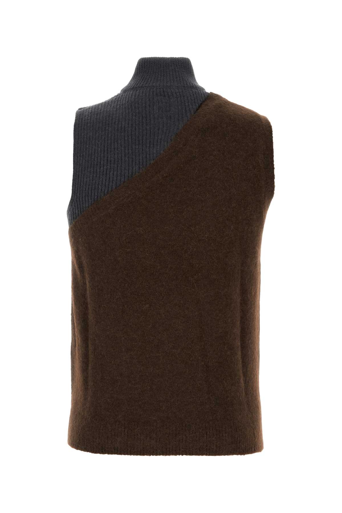 Two-tone stretch wool blend vest FZC453APP4F1M0V (FENDI / ニット・セーター・カーディガン ) | FENDI (フェンディ)(1)