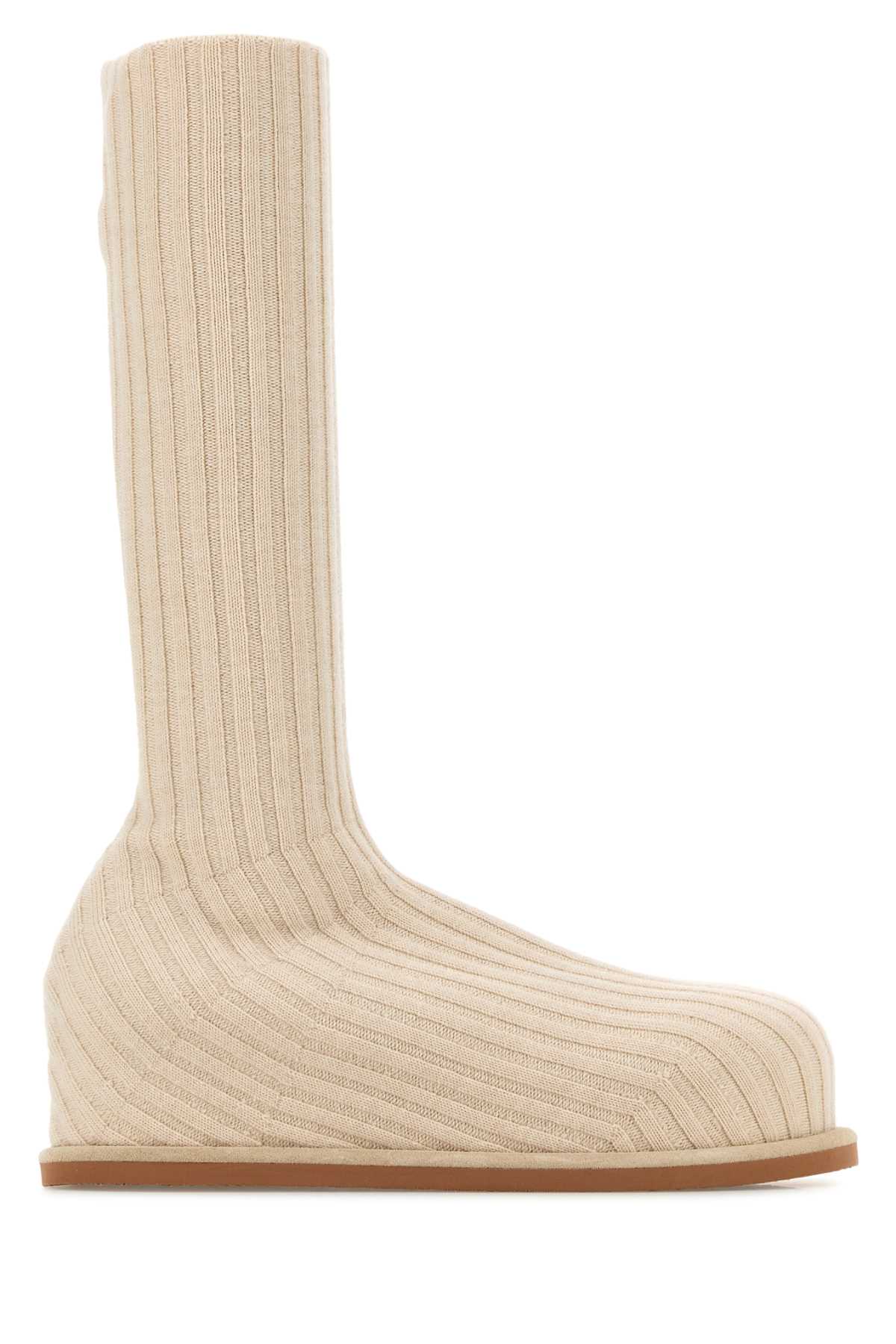 Sand fabric Veneda boots VENEDASTRETCHBOOT15BEIGE (AMINA MUADDI / ブーツ ) | AMINA MUADDI (アミナ モアディ)