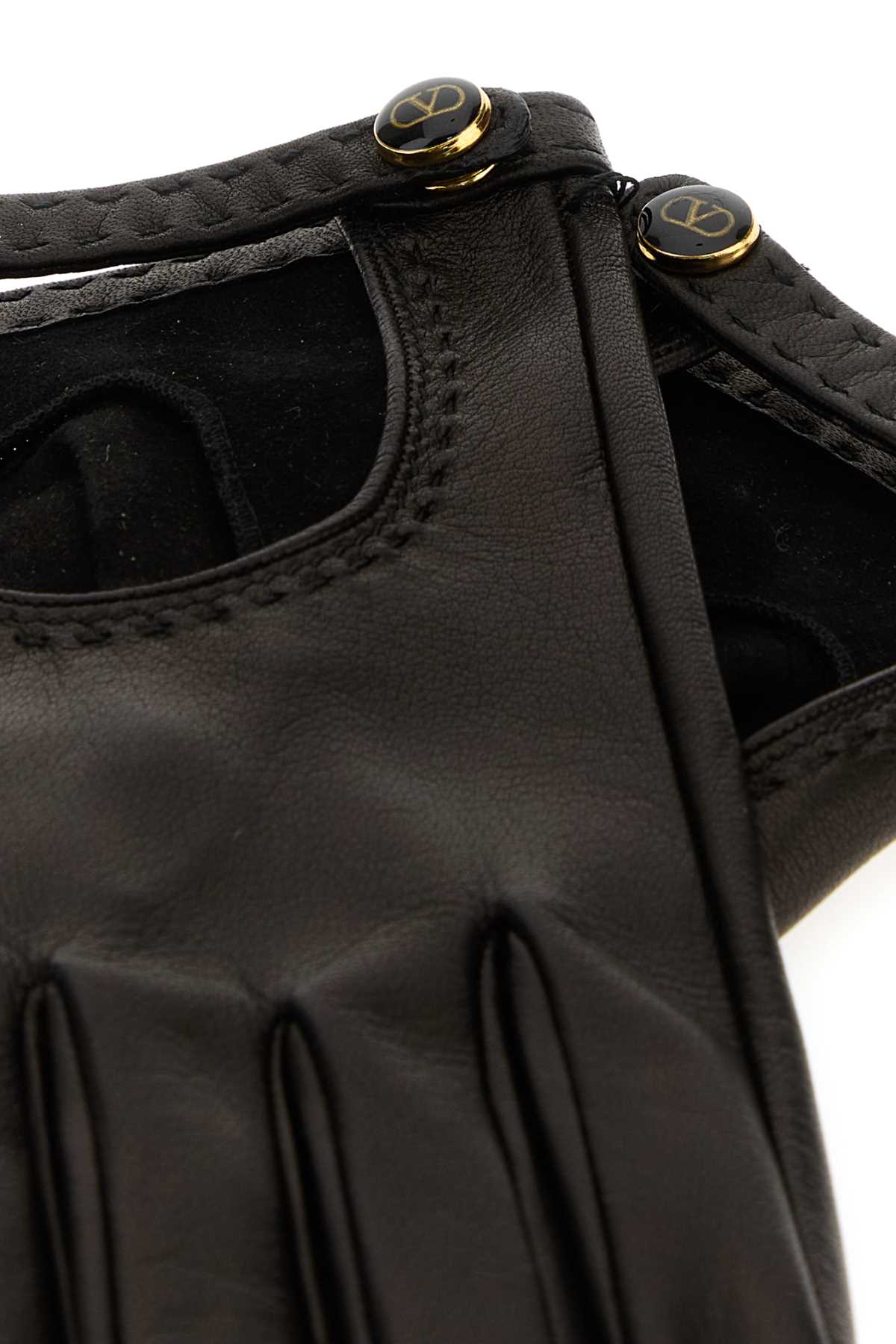 Black leather gloves 7W2GBA00LDUN06 (Valentino Garavani / グローブ ) | Valentino Garavani (ヴァレンティノ)(1)