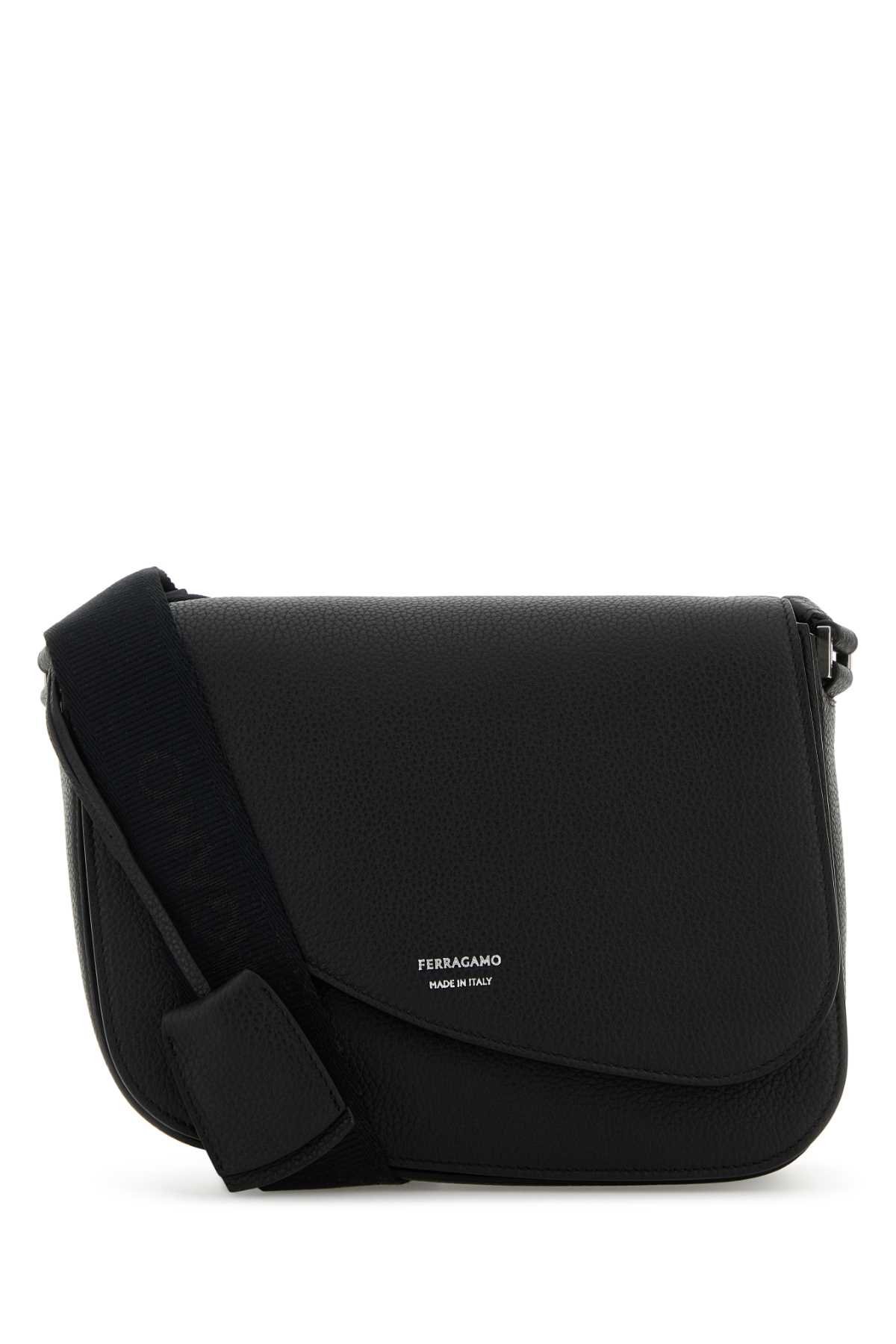 Black leather Fiamma crossbody bag 241588773124NERO (FERRAGAMO / ハンドバッグ・ショルダーバッグ ) | FERRAGAMO (フェラガモ)