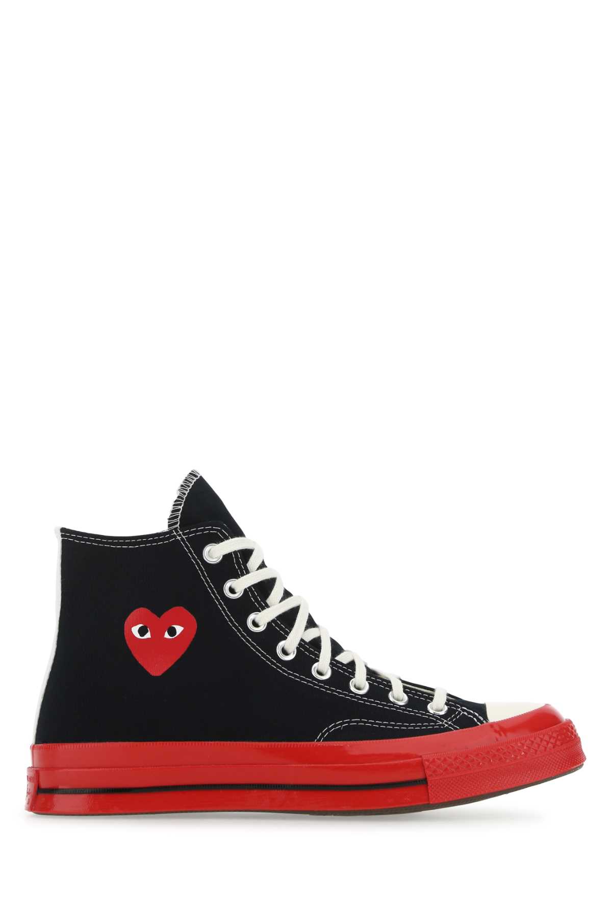 Black canvas Comme Des Garçons X Converse sneakers P1K124BLACK (PLAY Comme Des Garçons / スニーカー ) | PLAY Comme Des Garçons (プレイ コムデギャルソン)