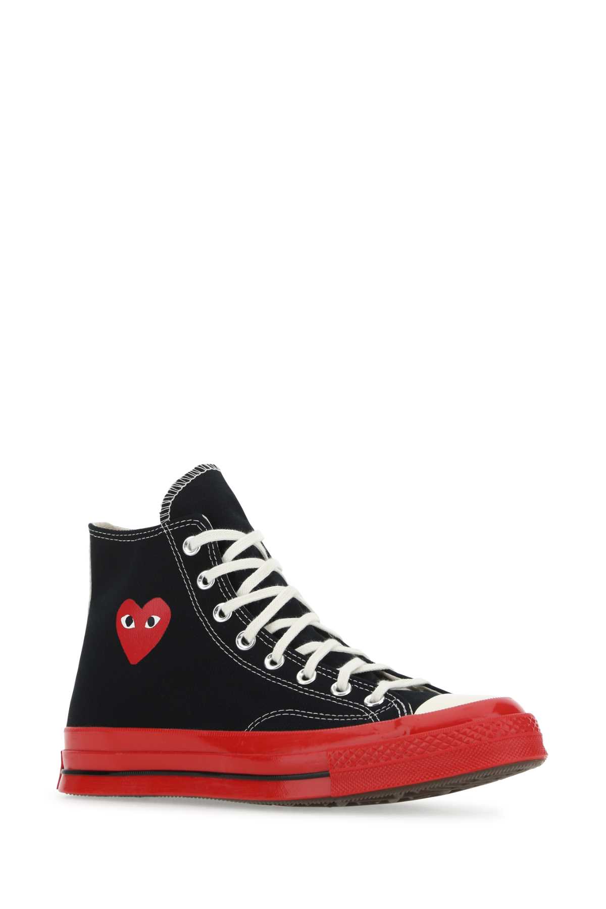 Black canvas Comme Des Garçons X Converse sneakers P1K124BLACK (PLAY Comme Des Garçons / スニーカー ) | PLAY Comme Des Garçons (プレイ コムデギャルソン)(1)