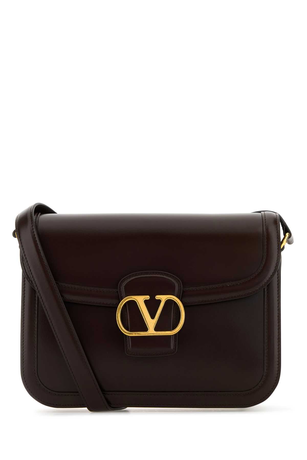 Dark brown leather 9TO5 shoulder bag 7W2B0R15UHFREL (Valentino Garavani / ハンドバッグ・ショルダーバッグ ) | Valentino Garavani (ヴァレンティノ)