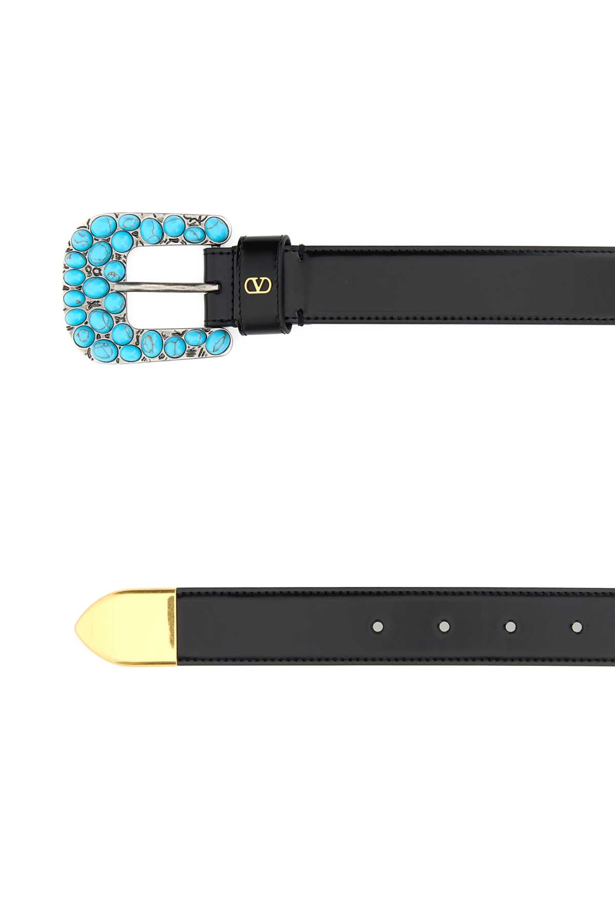 Black leather belt 7Y2T0SQ2EQV0NO (Valentino Garavani / ベルト・サスペンダー ) | Valentino Garavani (ヴァレンティノ)(1)