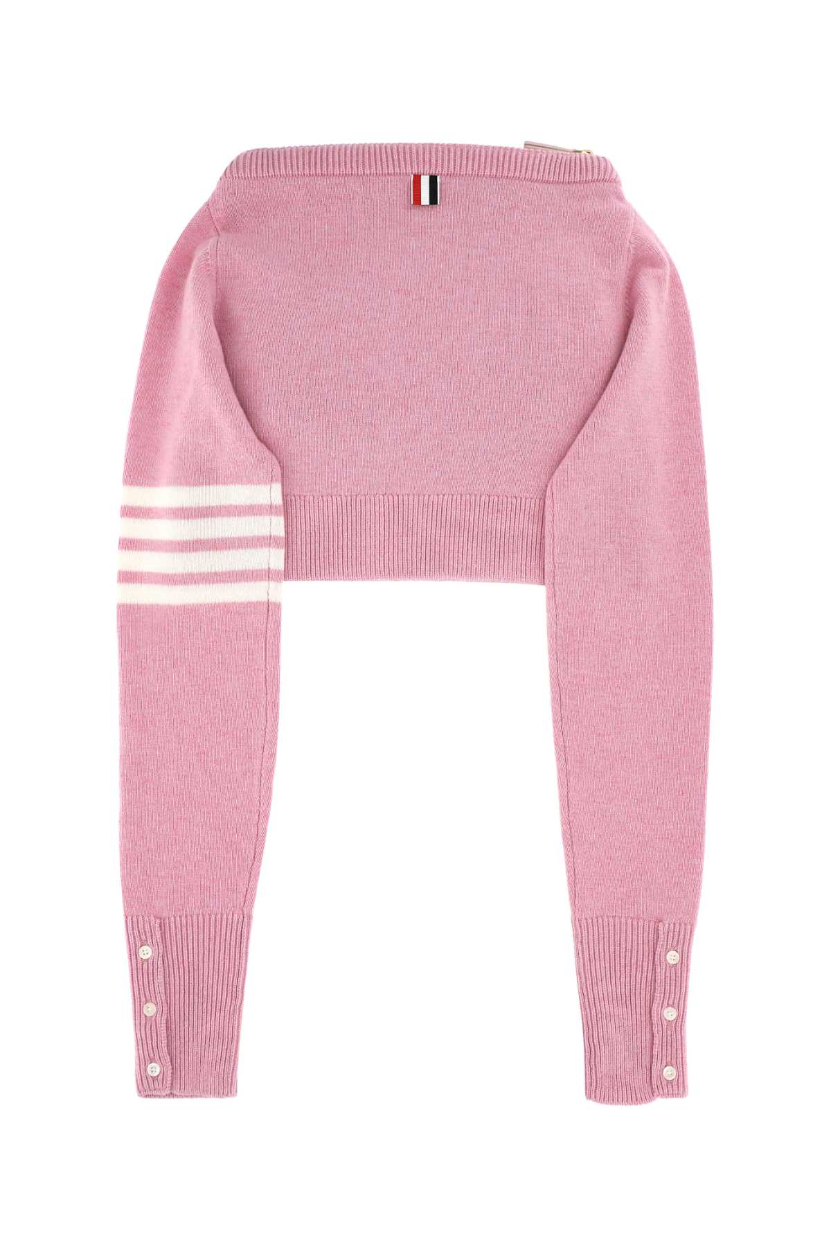 Pink wool clutch UAG076AE0350680 (Thom Browne / クラッチバッグ・ポーチ ) | Thom Browne (トム・ブラウン)(1)