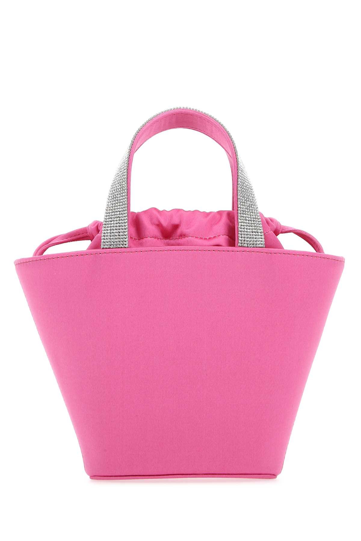 Fuchsia satin Rih handbag RIHBUCKETBAGPINKWHITE (AMINA MUADDI / ハンドバッグ・ショルダーバッグ ) | AMINA MUADDI (アミナ モアディ)