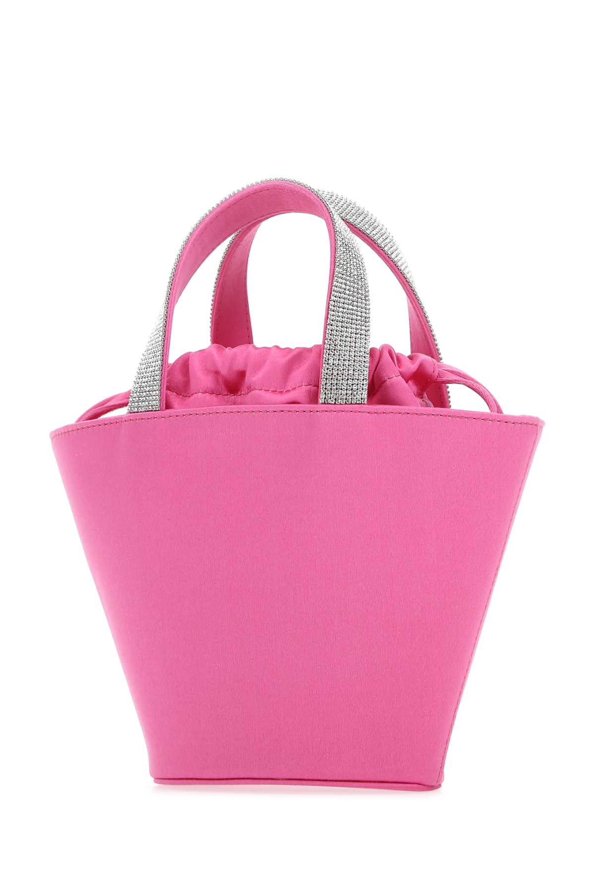 Fuchsia satin Rih handbag RIHBUCKETBAGPINKWHITE (AMINA MUADDI / ハンドバッグ・ショルダーバッグ ) | AMINA MUADDI (アミナ モアディ)(1)
