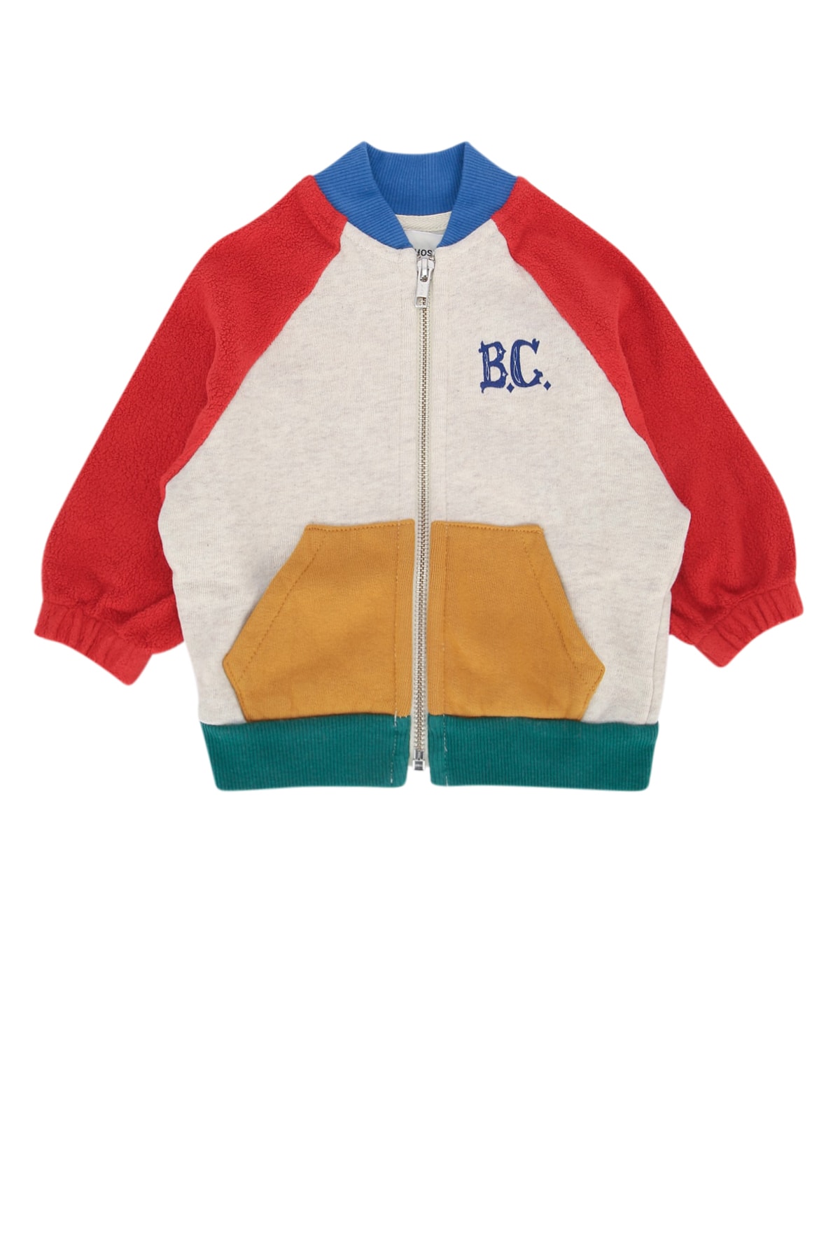 BABY B.C COLOR BLOCK ZIPPED SWEATSHIRT B224AB042991 (BOBO CHOSES / スウェット・フーディー ) | BOBO CHOSES (ボボショーズ)