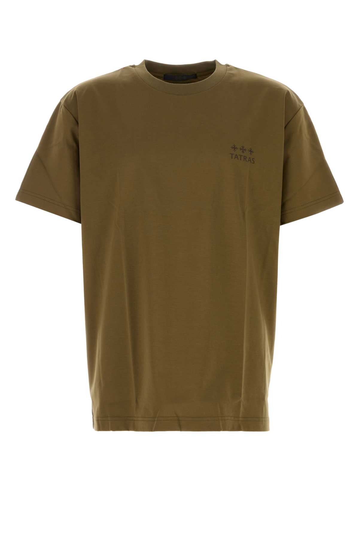 Army green cotton t-shirt MTAT24S8239M35 (TATRAS / Tシャツ・カットソー ) | TATRAS (タトラス)