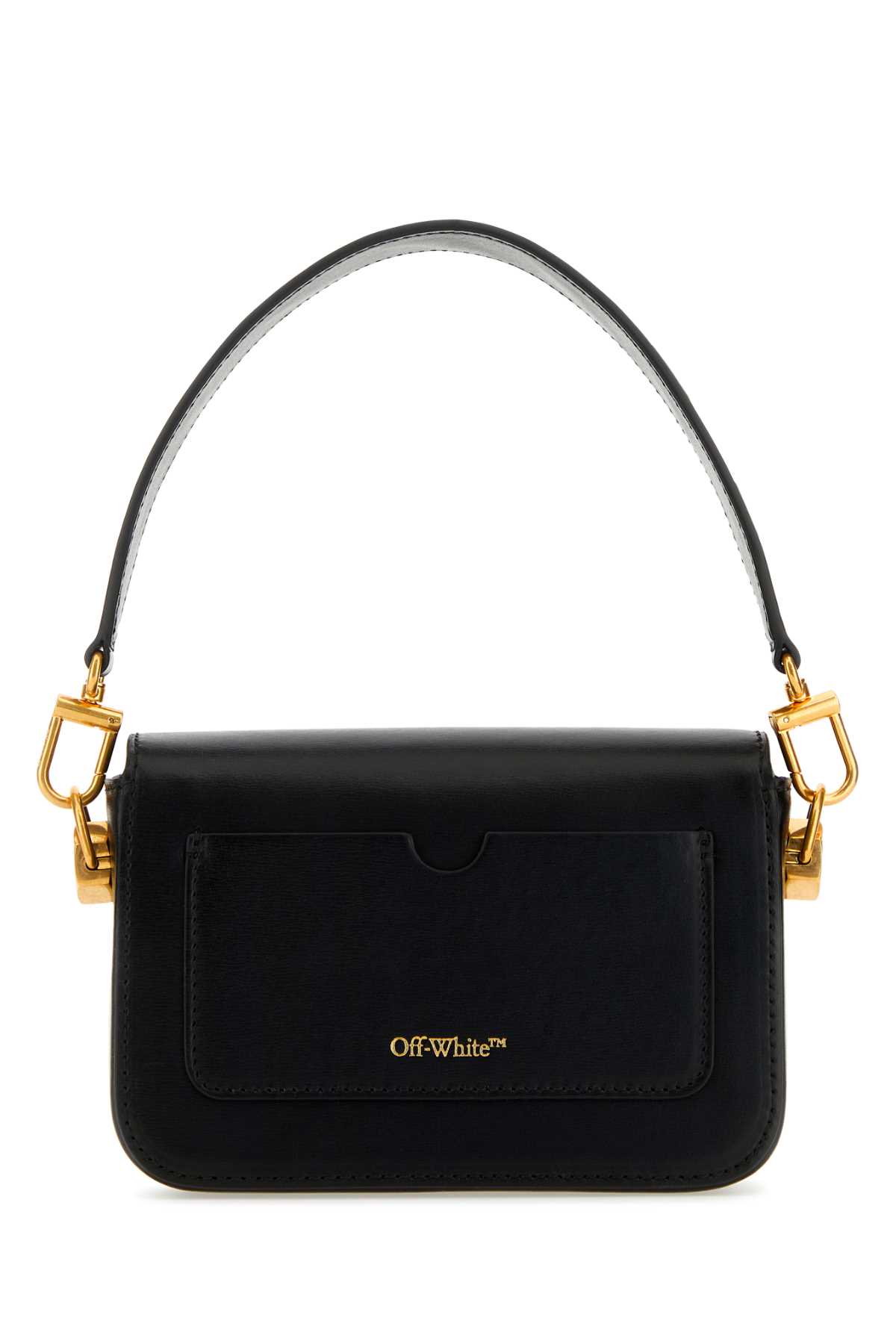 Black leather small Plain Binder handbag OWNN118F23LEA0011000 (Off-White / ハンドバッグ・ショルダーバッグ ) | Off-White (オフホワイト)(2)