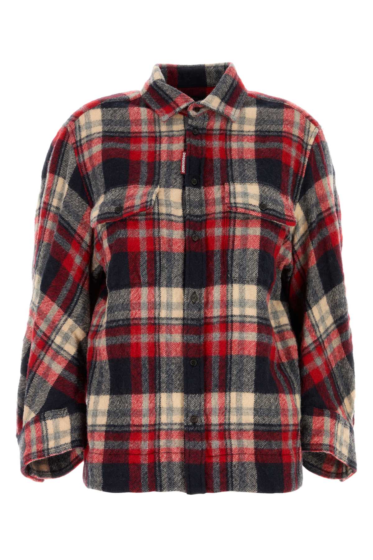 Embroidered flannel Dean shirt S75DL0682D35062001F (Dsquared2 / シャツ・ブラウス ) | Dsquared2 (ディースクエアード)