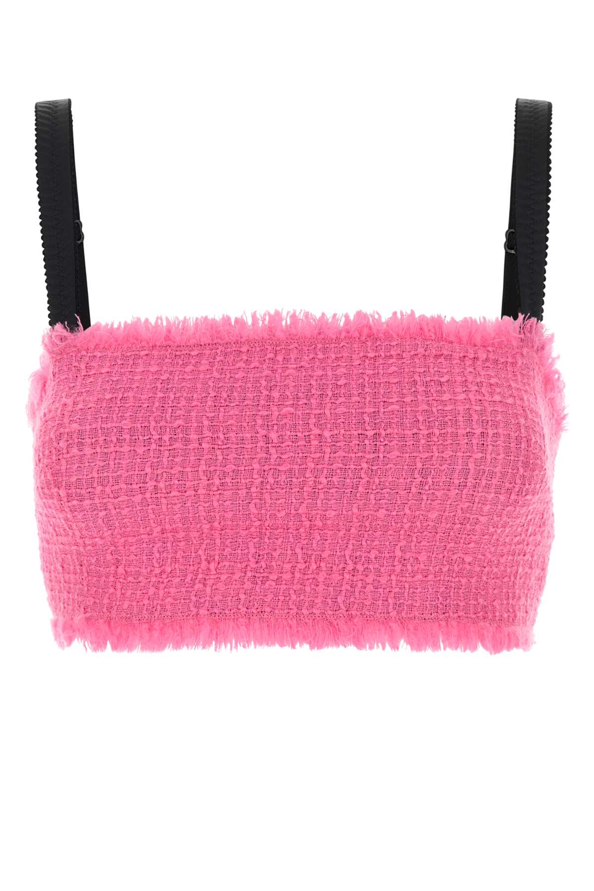 Fuchsia tweed crop-top F79DATFMMHNF0758 (Dolce & Gabbana / タンクトップ・キャミソール ) | Dolce & Gabbana (ドルチェガッバーナ)