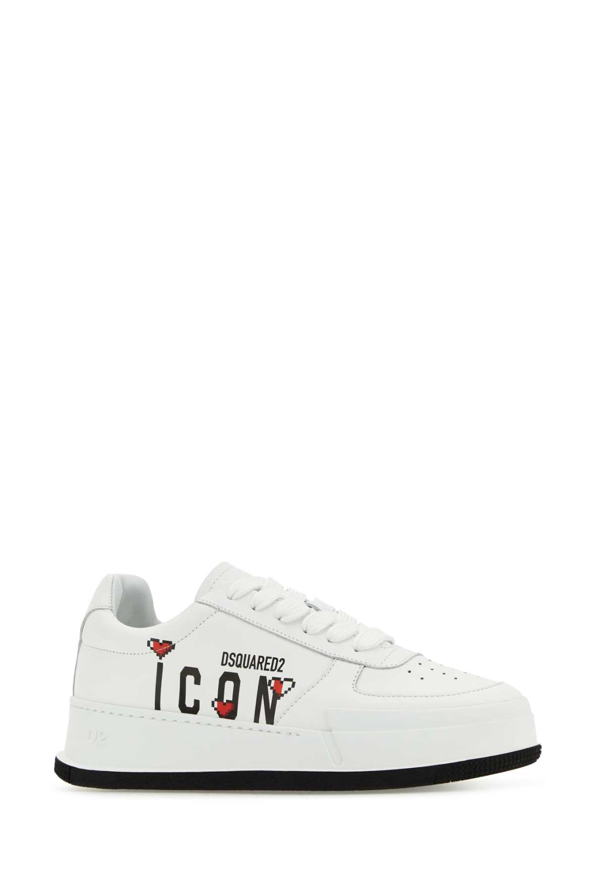 White leather sneakers SNW031801506721M072 (Dsquared2 / スニーカー ) | Dsquared2 (ディースクエアード)(1)