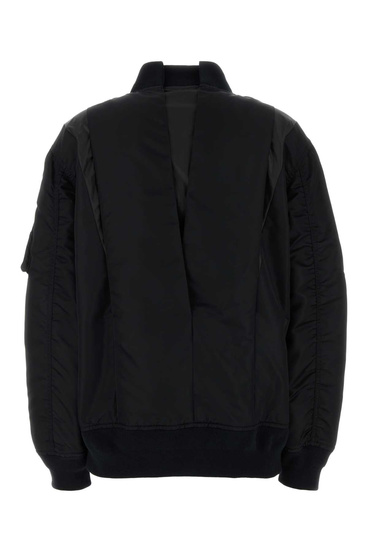 Black nylon bomber jacket 2507830001 (sacai / カジュアルジャケット ) | sacai (サカイ)(1)