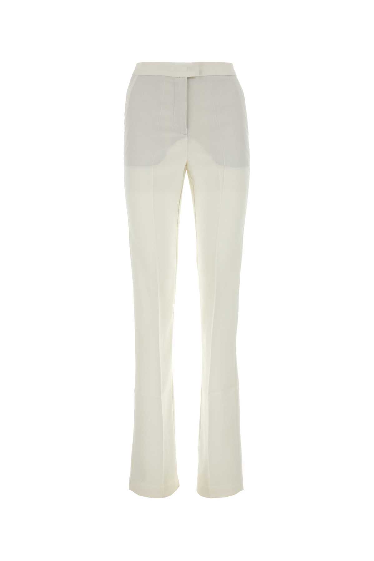 White crepe Gladys pant T150406ATNP171OFFWHITE (THE ANDAMANE / パンツ ) | THE ANDAMANE (アンダマン)