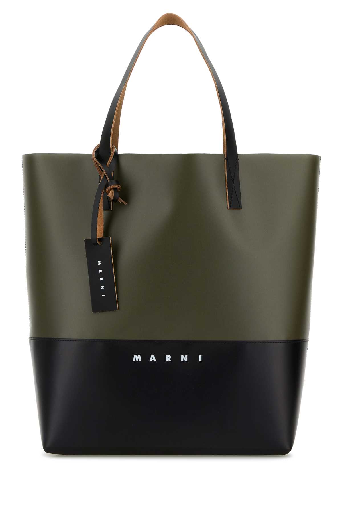 Two-tone canvas shopping bag SHMQ0037Q5P5769ZO955 (Marni / トートバッグ ) | Marni (マルニ)