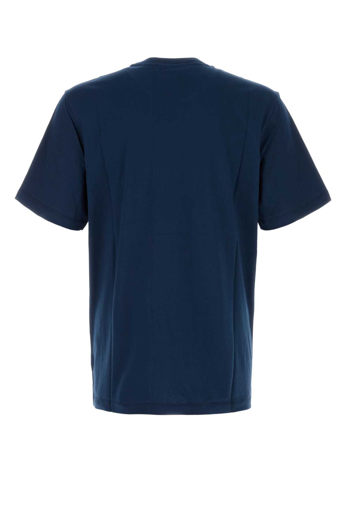 Navy blue cotton t-shirt 3640MM52024700289 (MSGM / Tシャツ・カットソー ) | MSGM (エムエスジーエム)(1)