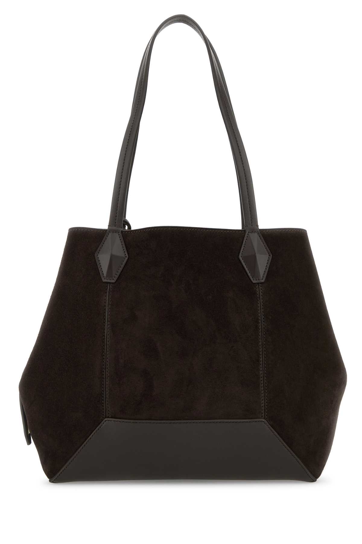 Dark brown suede Diamond shopping bag DIAMONDTOTEMSUECOFFEEGOLD (JIMMY CHOO / トートバッグ ) | JIMMY CHOO (ジミー チュウ)(2)