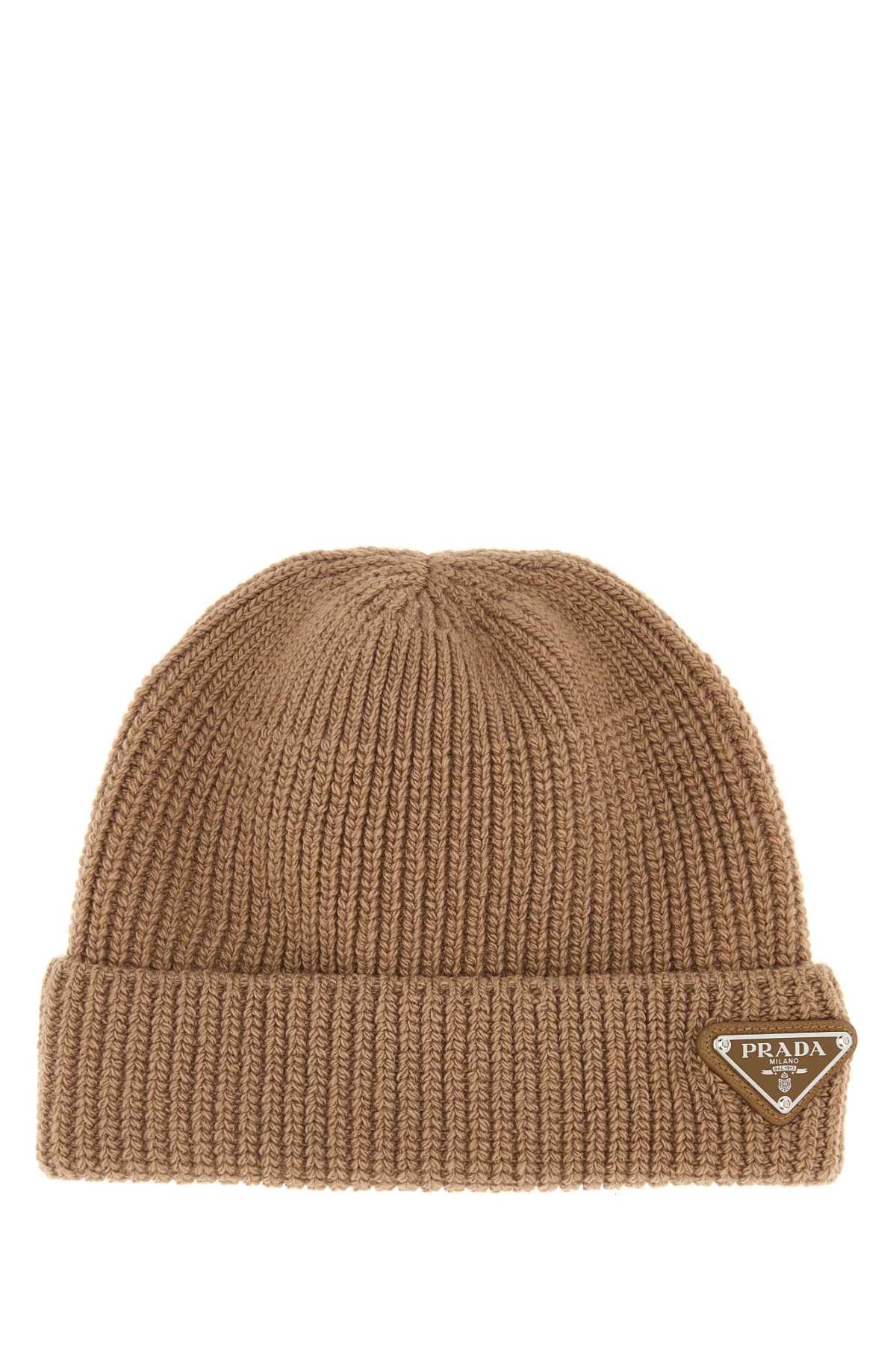 Camel wool blend beanie hat 2HC4263IMF0040 (Prada / 帽子 ) | Prada (プラダ)