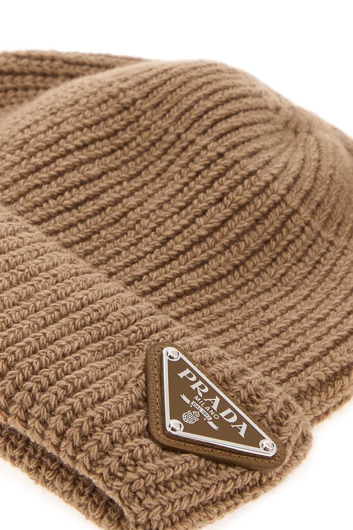 Camel wool blend beanie hat 2HC4263IMF0040 (Prada / 帽子 ) | Prada (プラダ)(2)