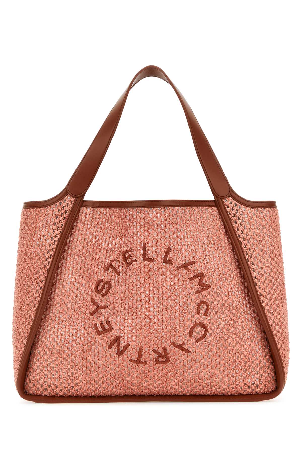 Pink raffia Stella Logo shopping bag 502793WP01917552 (Stella McCartney / トートバッグ ) | Stella McCartney (ステラ マッカートニー)