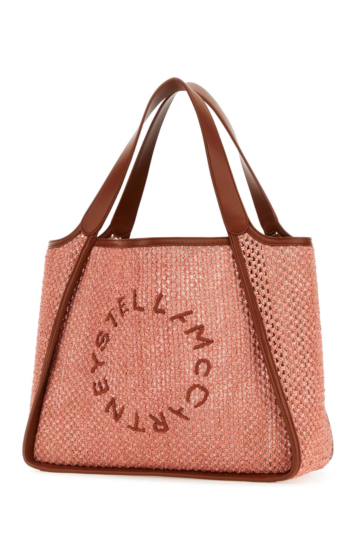 Pink raffia Stella Logo shopping bag 502793WP01917552 (Stella McCartney / トートバッグ ) | Stella McCartney (ステラ マッカートニー)(1)