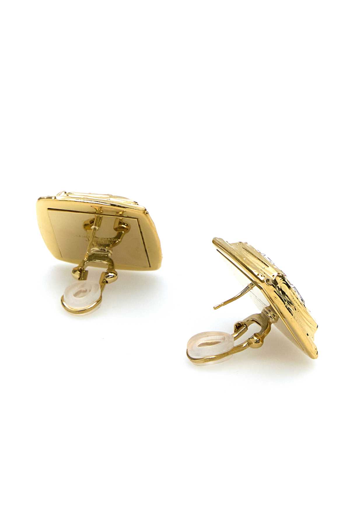 Embellished metal Jeanne earrings JEANNEEARRINGWHTGOLD (AMINA MUADDI / ピアス・イヤリング ) | AMINA MUADDI (アミナ モアディ)(2)