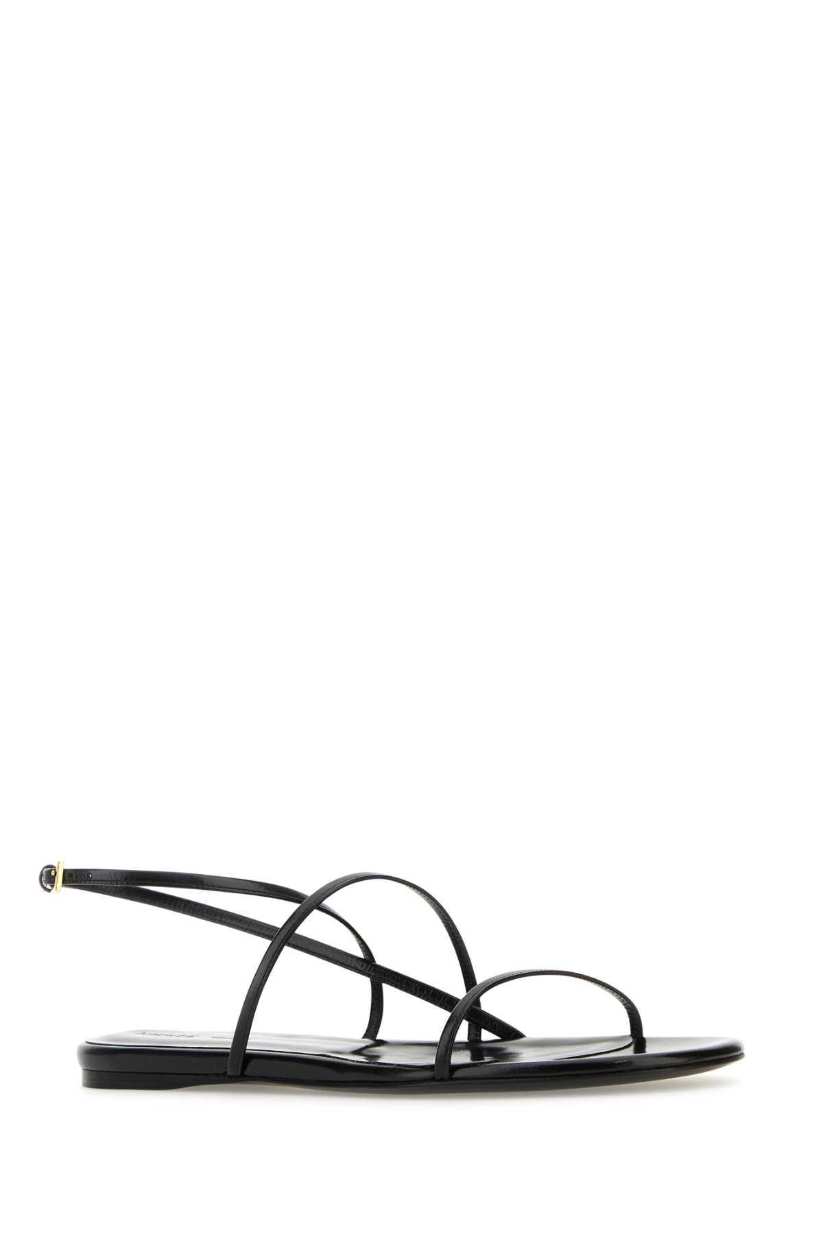 Black leather Loop sandals F3077920L920200 (KHAITE / サンダル ) | KHAITE (ケイト)(1)