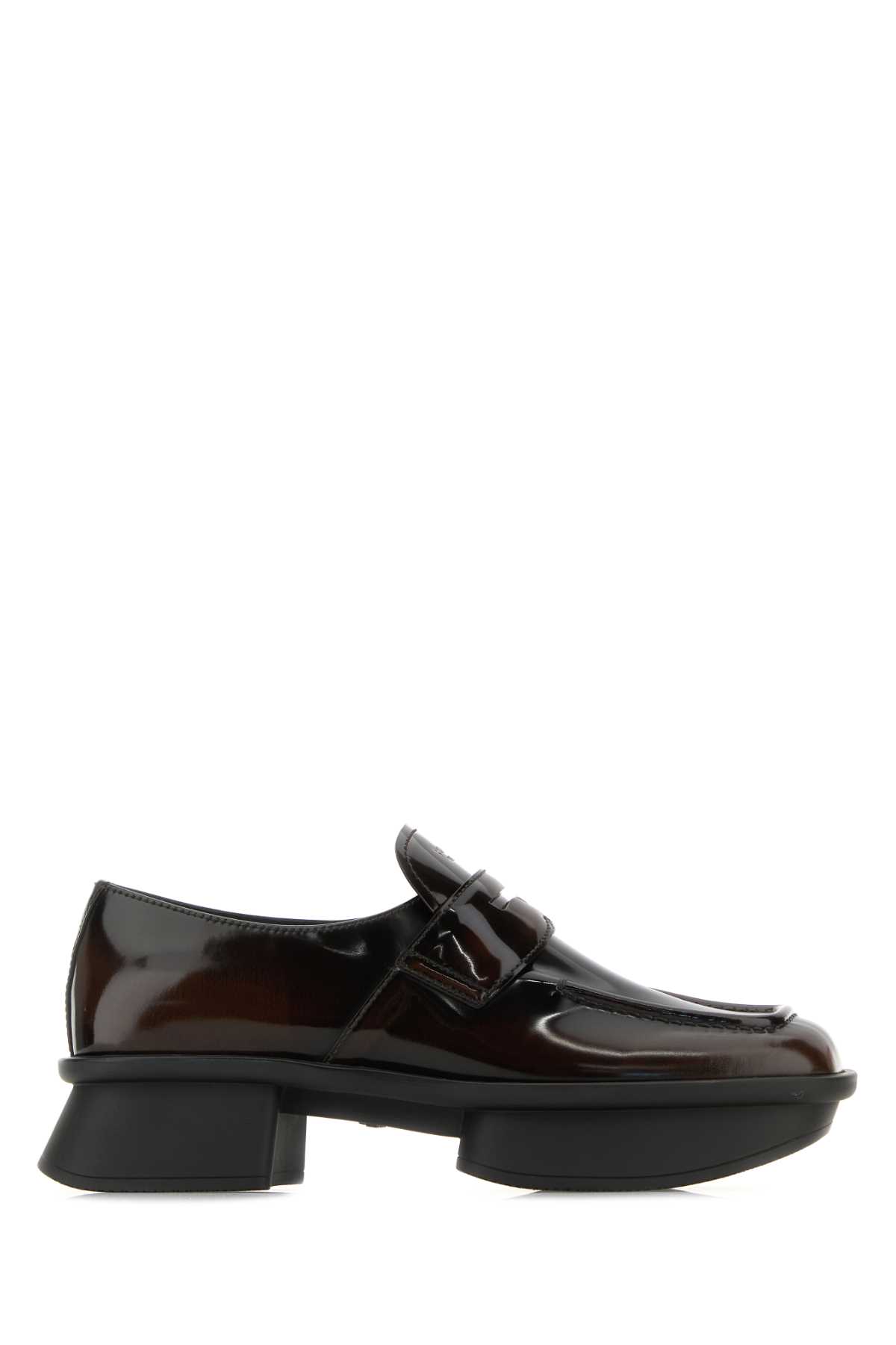 Brown leather Equal loafers 1D985NFD040055F0038 (Prada / ローファー ) | Prada (プラダ)
