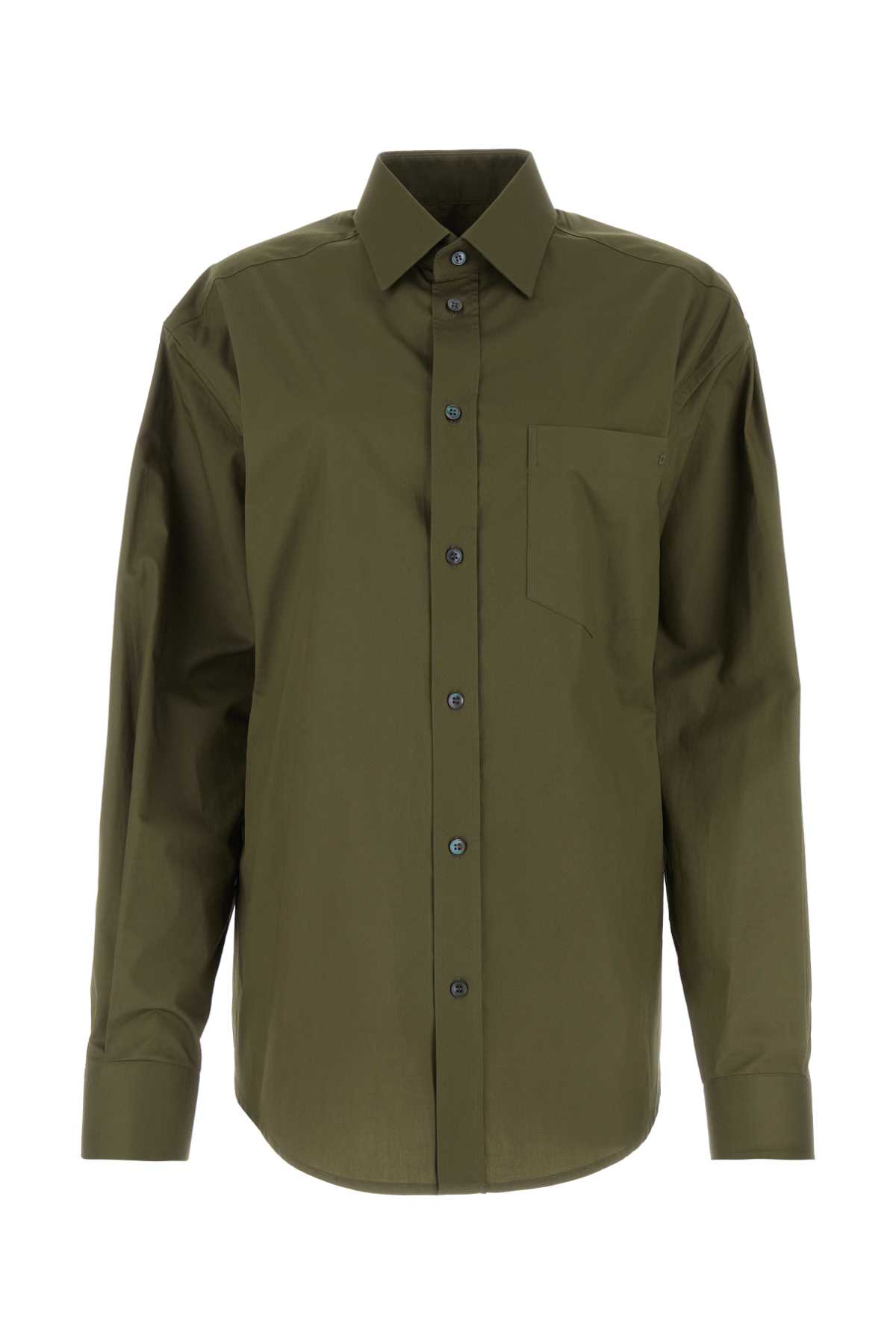 Army green poplin Anne shirt WSH04FAC080061 (DARKPARK / シャツ・ブラウス ) | DARKPARK (ダークパーク)