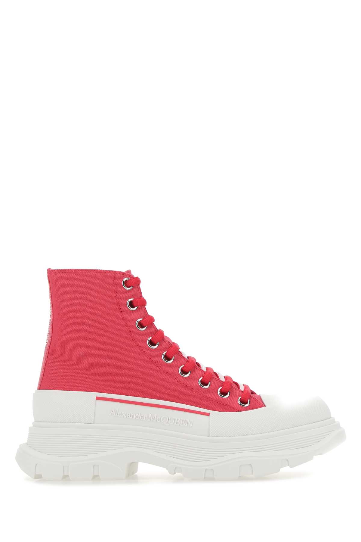 Fuchsia canvas Tread Slick sneakers 611706W4MV25689 (Alexander McQUEEN / スニーカー ) | Alexander McQUEEN (アレキサンダー・マックイーン)