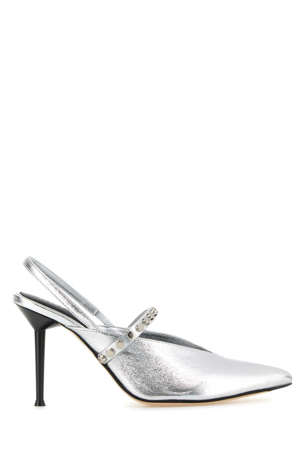 Silver leather Revel pumps 838457WIAEU1679 (Alexander McQUEEN / サンダル ) | Alexander McQUEEN (アレキサンダー・マックイーン)