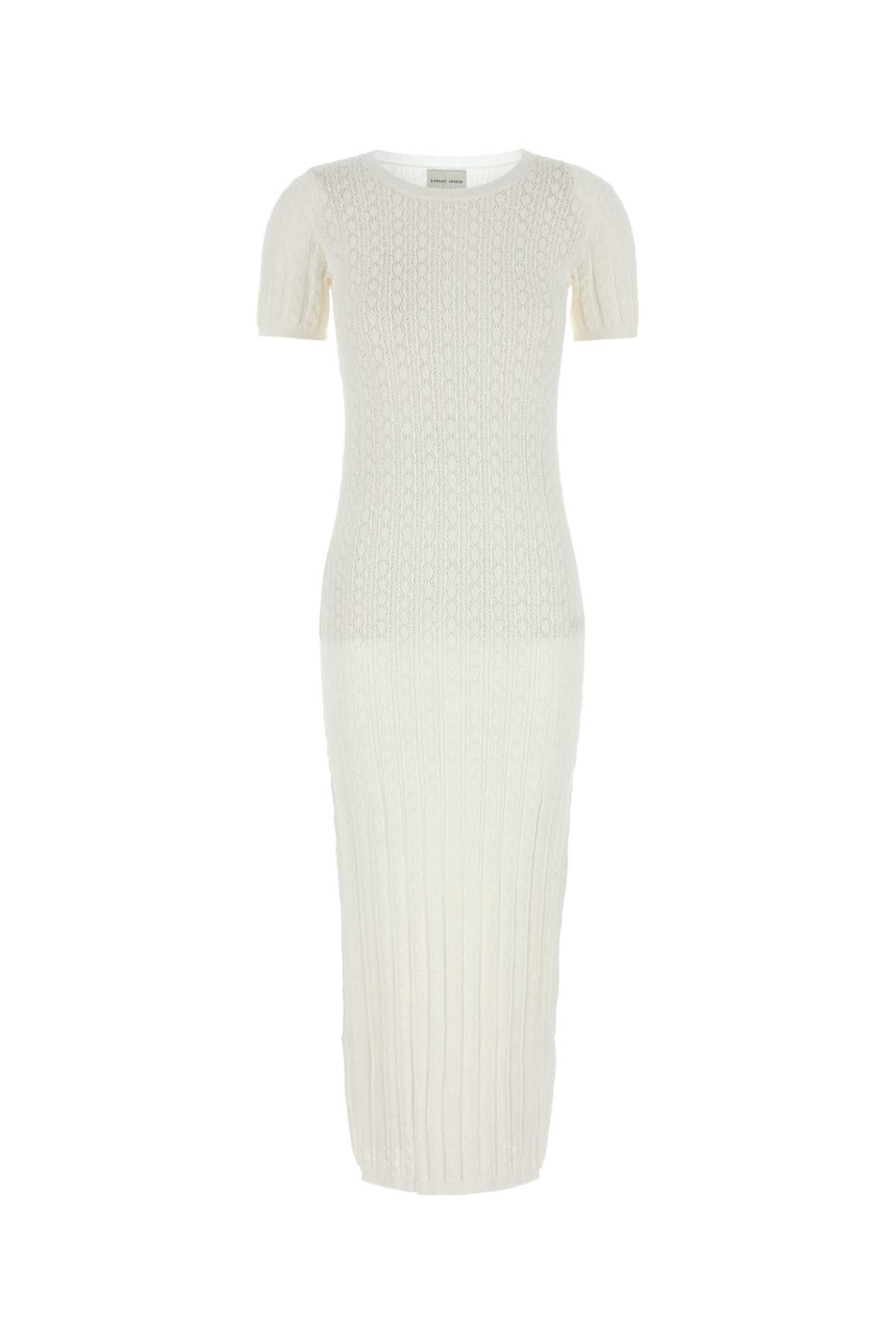 White stretch crochet Aruba dress ARUBAIVORYIVORY (LOULOU STUDIO / ワンピース・ドレス・オールインワン ) | LOULOU STUDIO (ルルスタジオ)