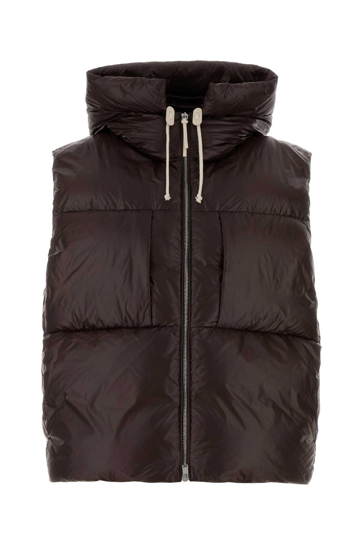 Chocolate nylon down jacket J40AF0175J70007202 (Jil Sander / ベスト ) | Jil Sander (ジルサンダー)