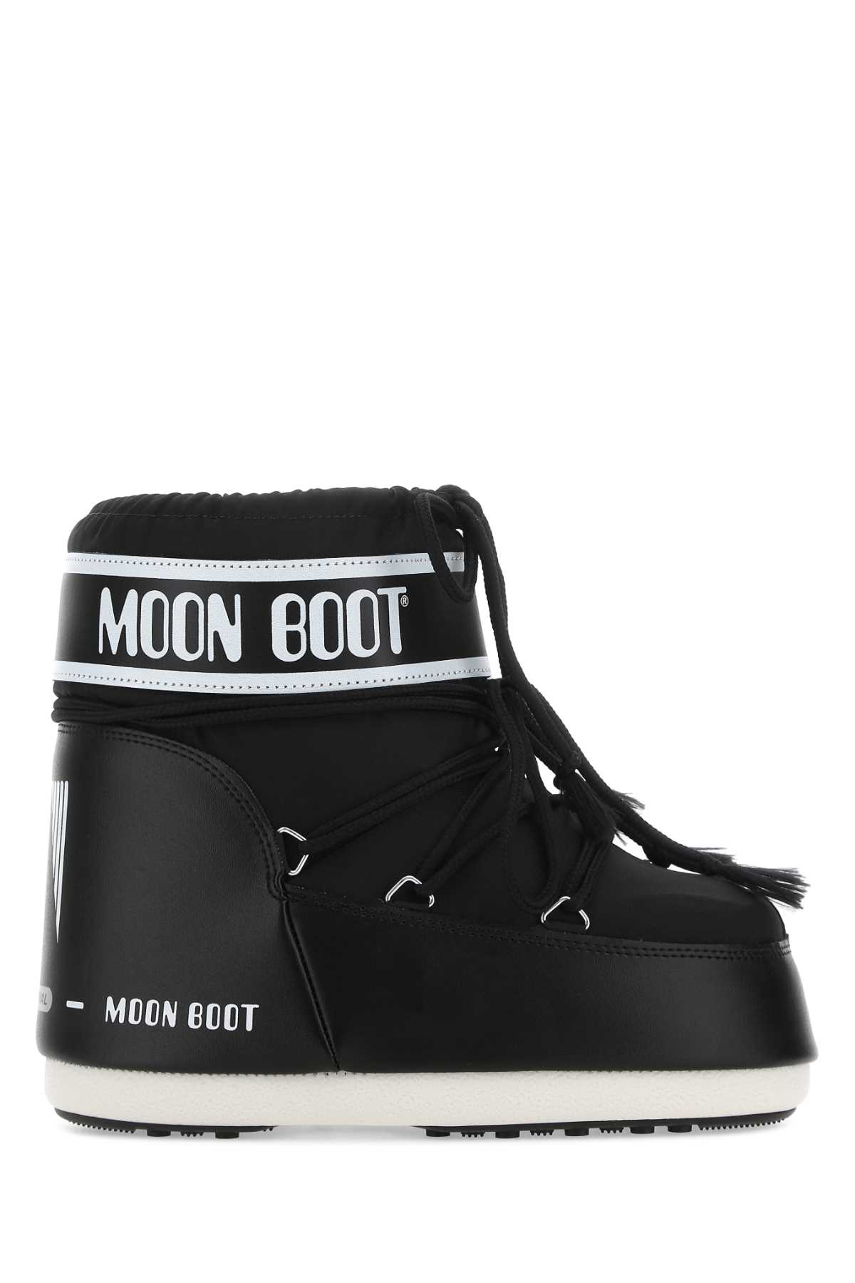 Black nylon Icon Low ankle boots 1409340N001 (MOON BOOT / ブーツ ) | MOON BOOT (ムーンブーツ)
