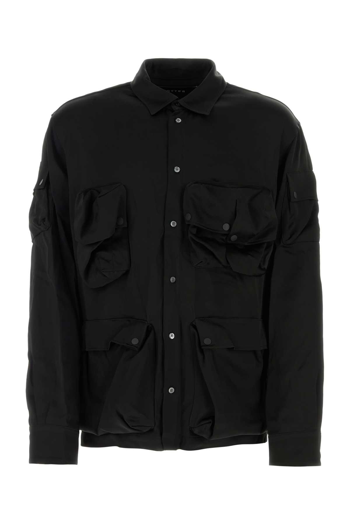 Black satin shirt MN4035W109CRESATBLK (BOTTER / シャツ・ブラウス ) | BOTTER (ボッター)