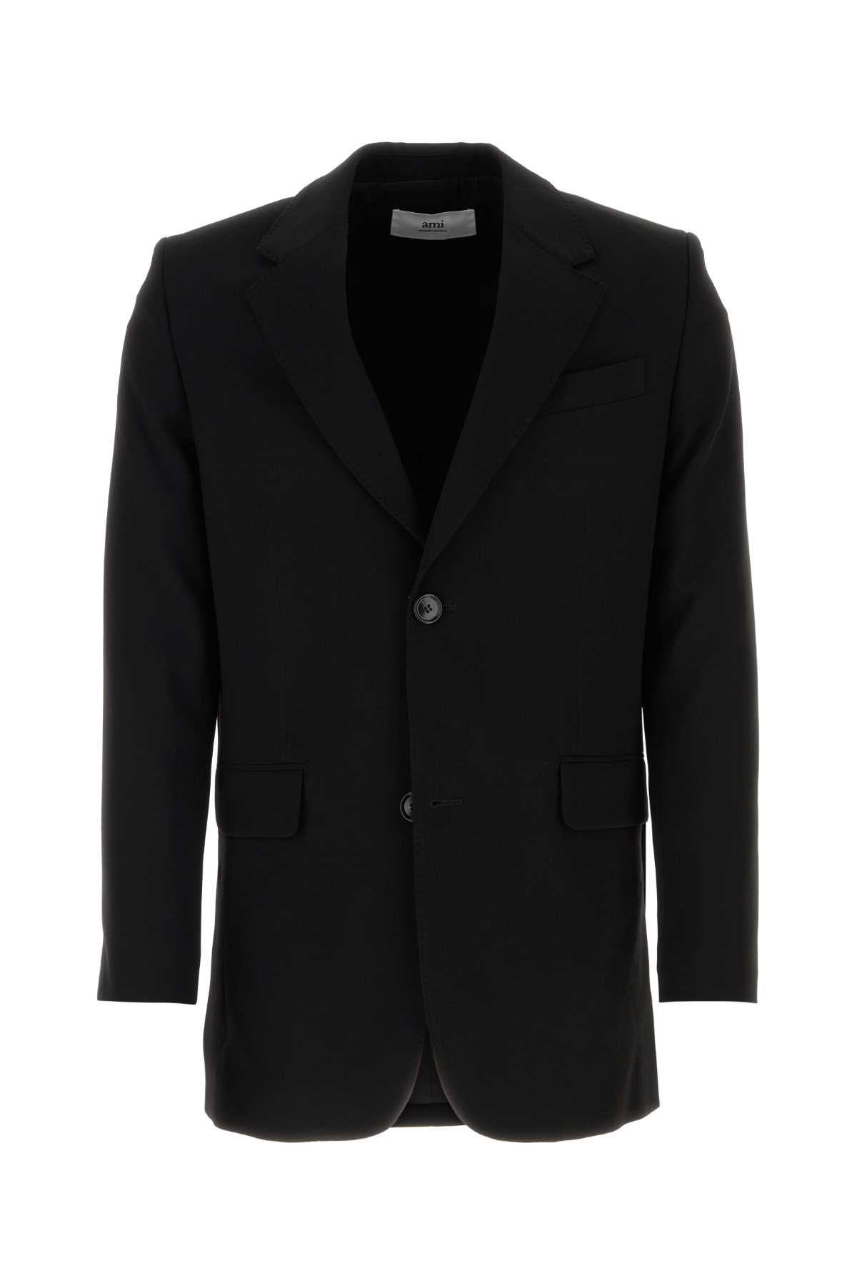Black wool blazer HBV303WV0039001 (AMI Paris / ブレザー・ジャケット ) | AMI Paris (アミパリス)