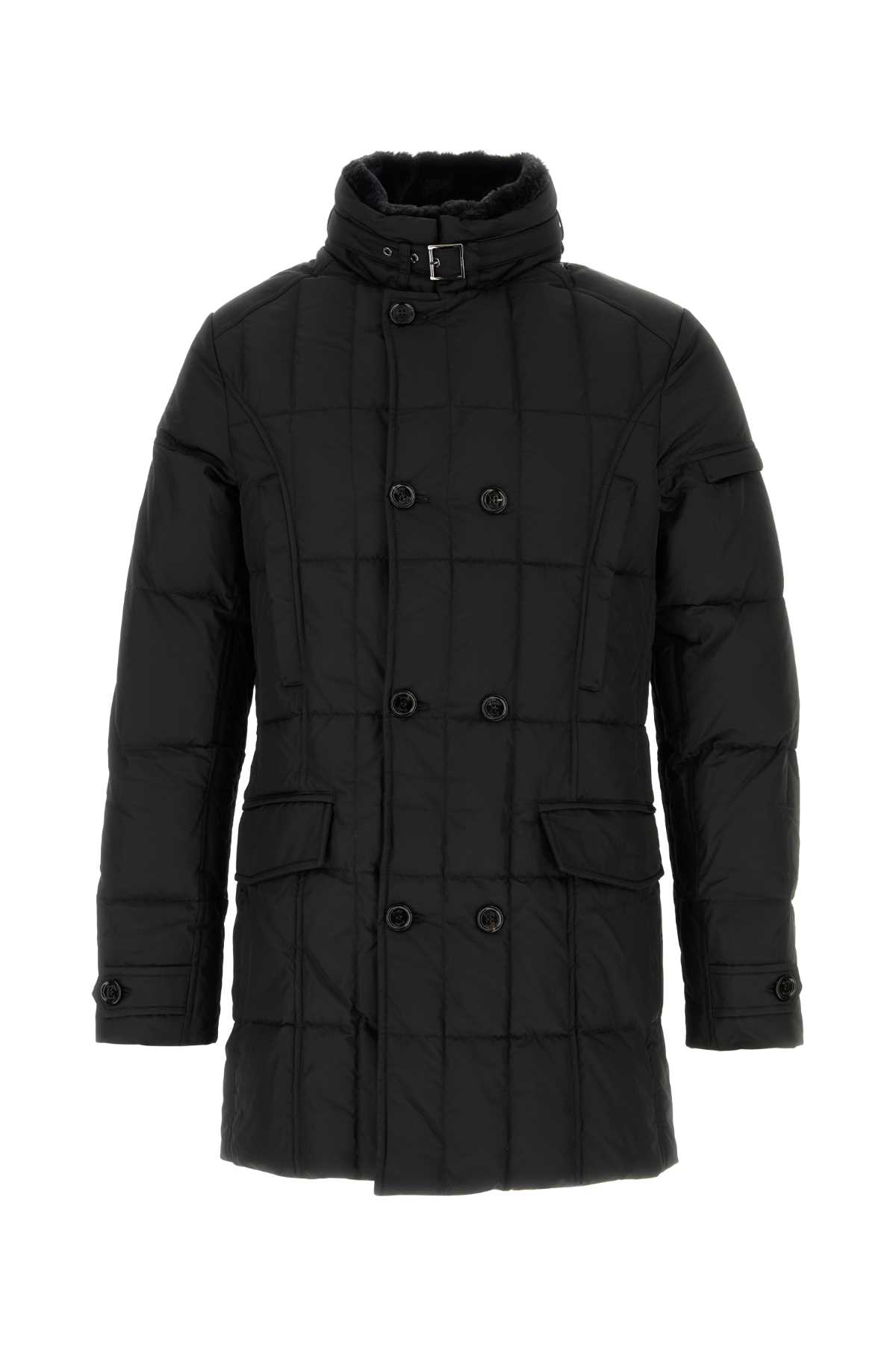 Black polyester Morris down jacket MORRISKMNERO (MooRER / ダウンジャケット・コート ) | MooRER (ムーレー)